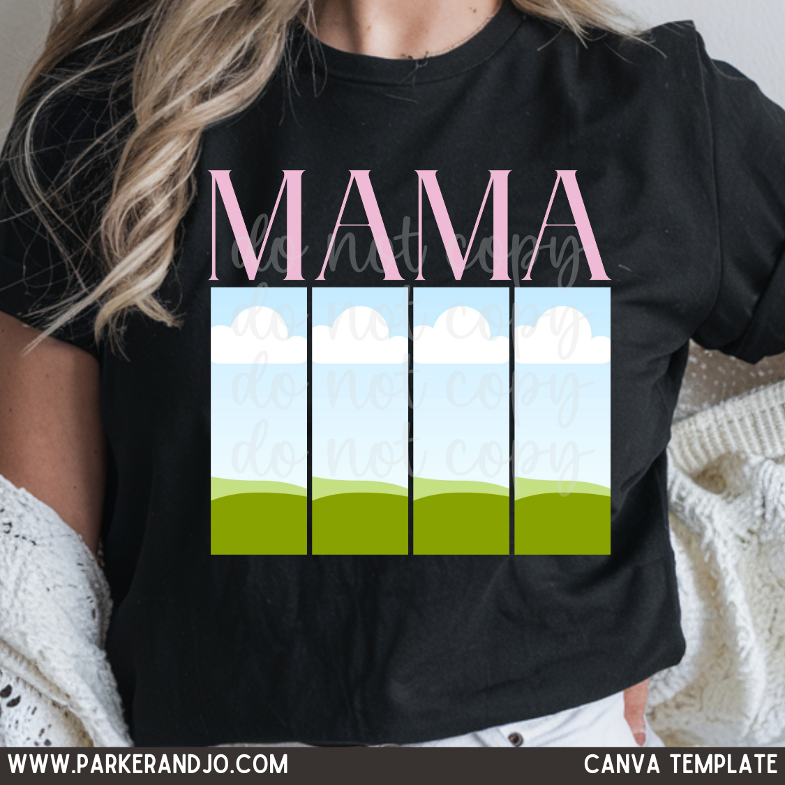 MAMA 4 Photo Canva Template