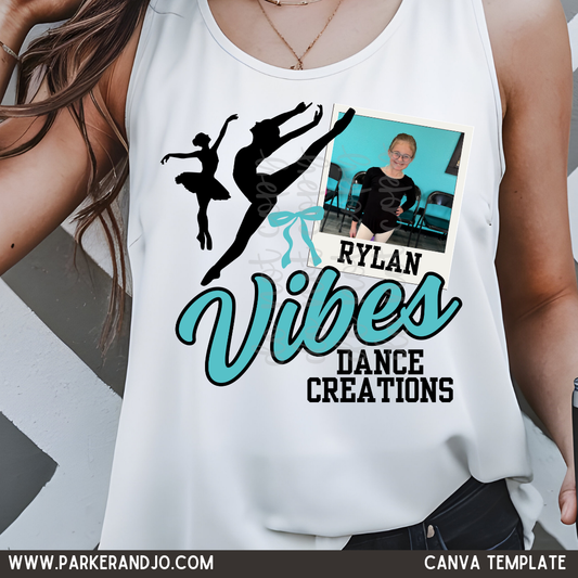 Dance Polaroid Photo Canva Template
