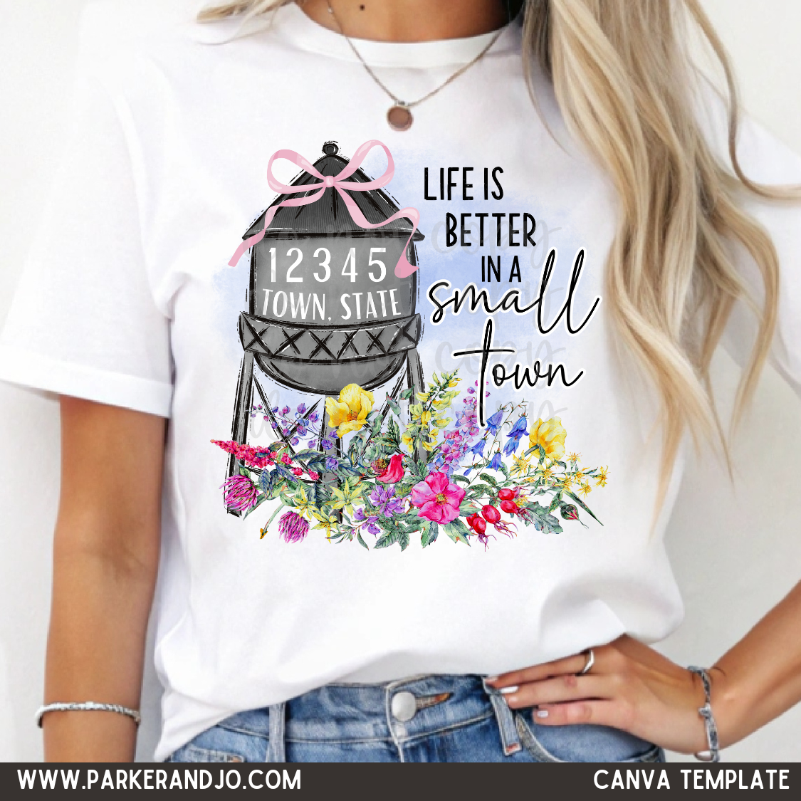 Wildflowers Small Town Canva Template