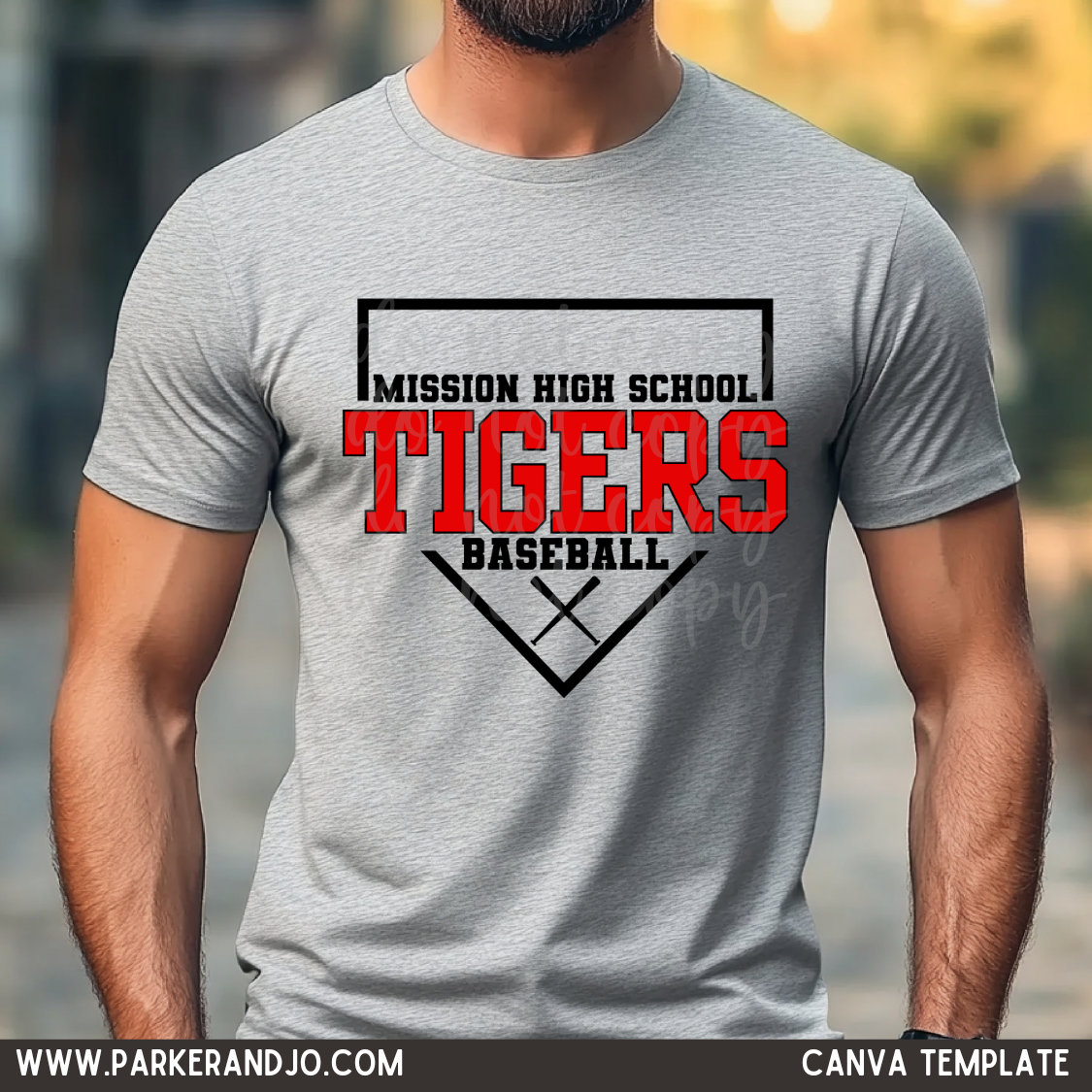 Baseball Diamond Team Canva Template