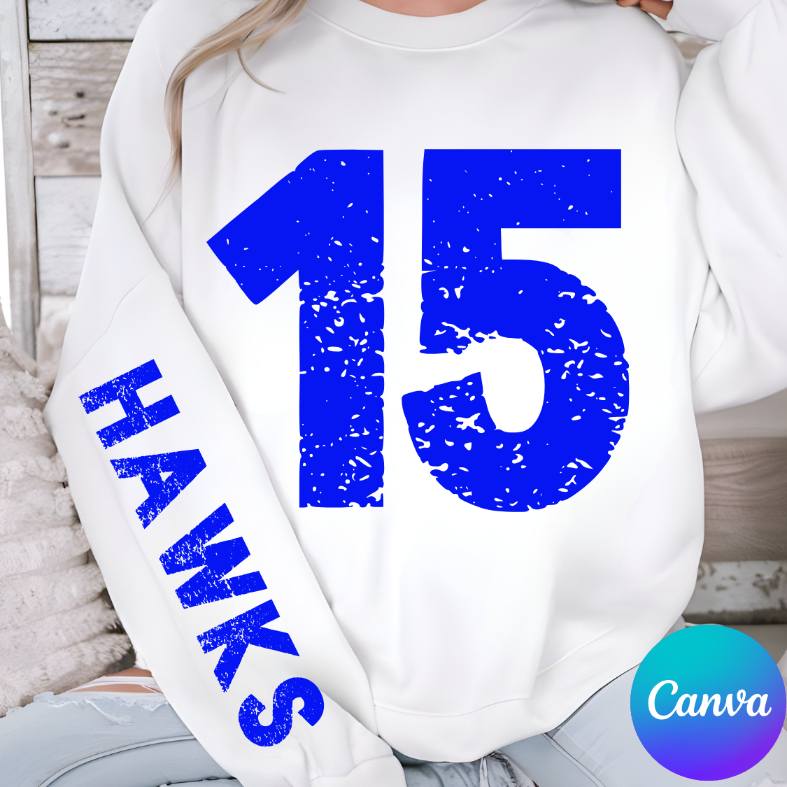 Oversized Number and Sleeve Canva Template