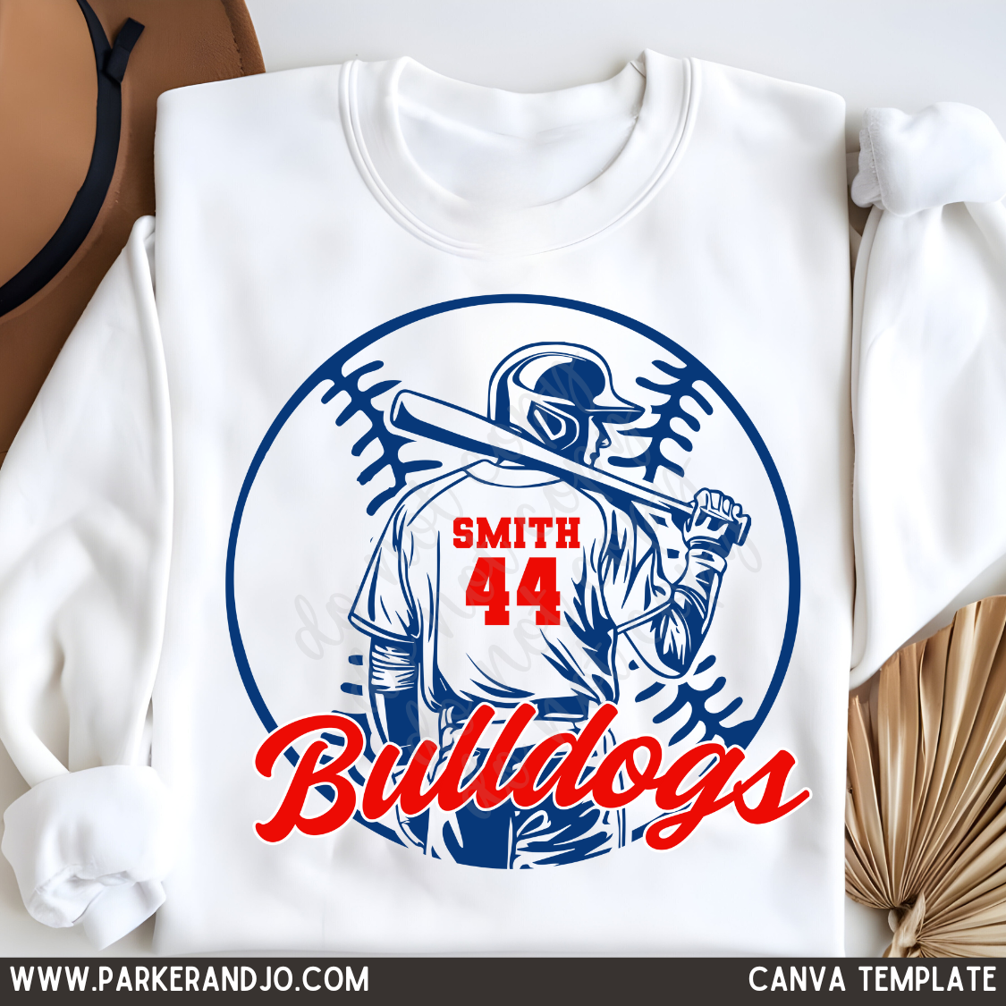 Baseball Player Canva Template