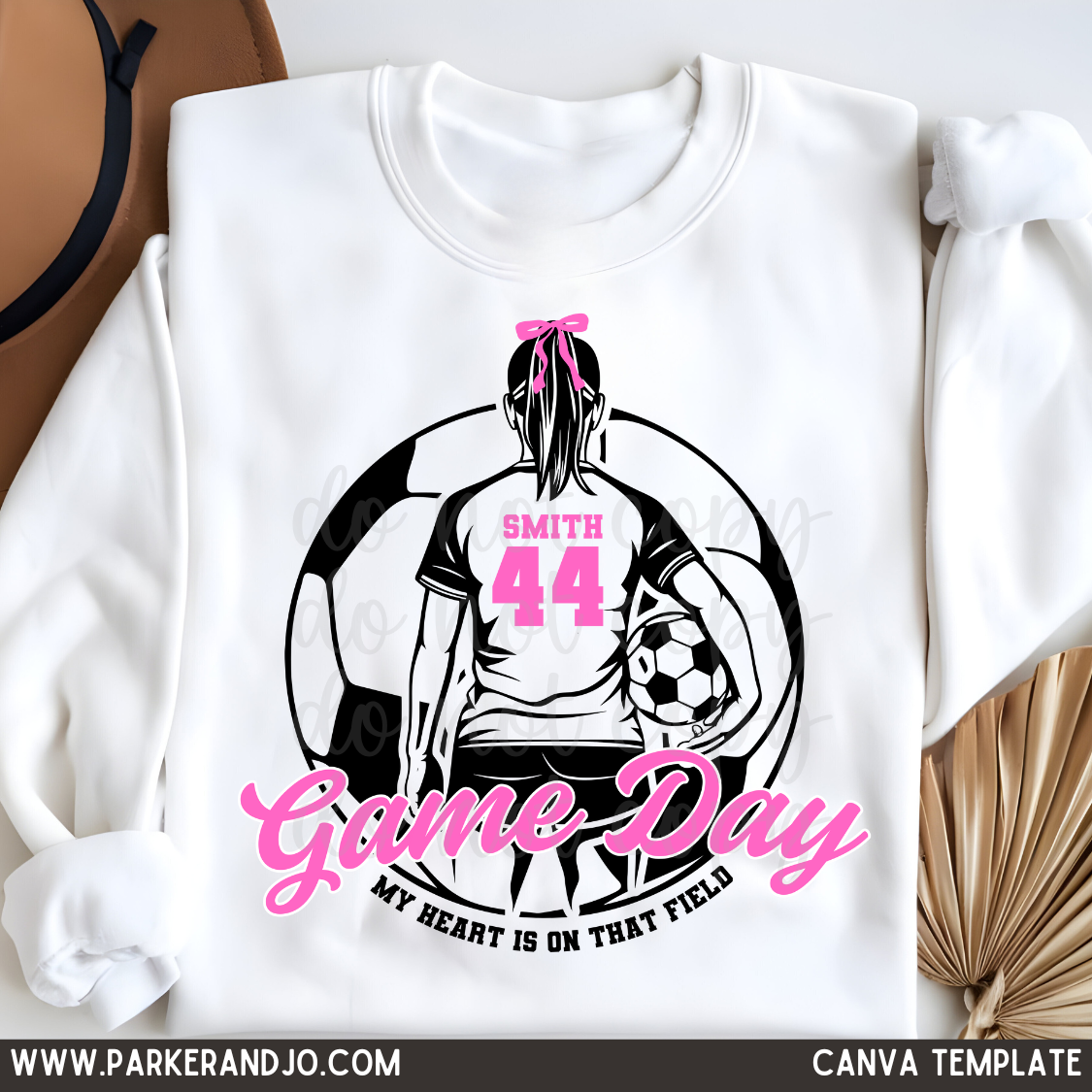 Soccer GIRL Canva Template