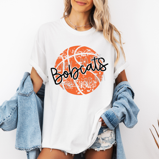 Distressed Basketball Editable Canva Template