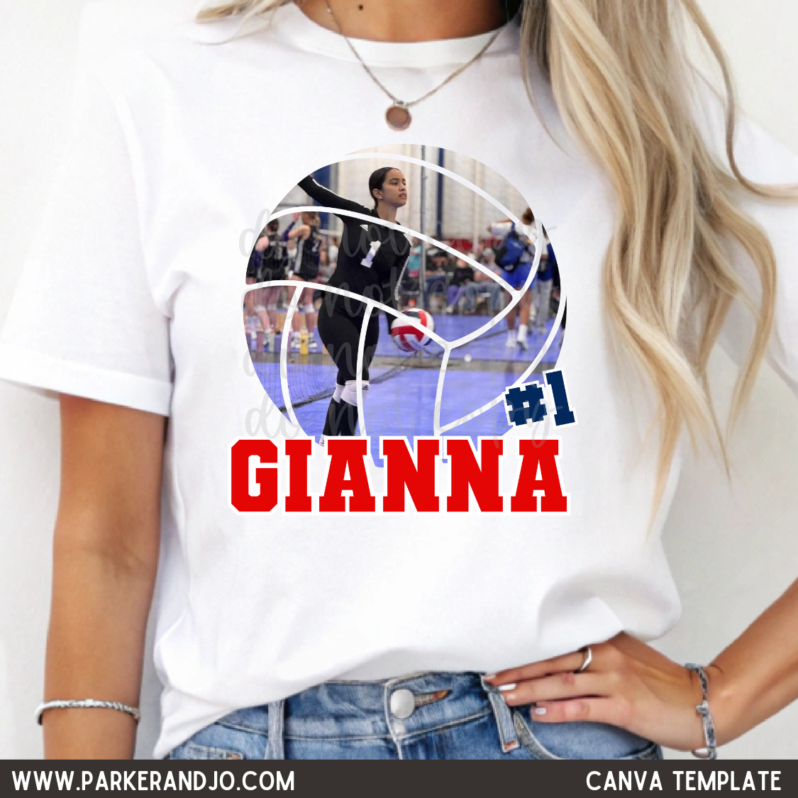 Volleyball Photo Canva Template