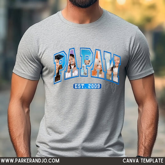 Papaw Custom Photo Canva Template