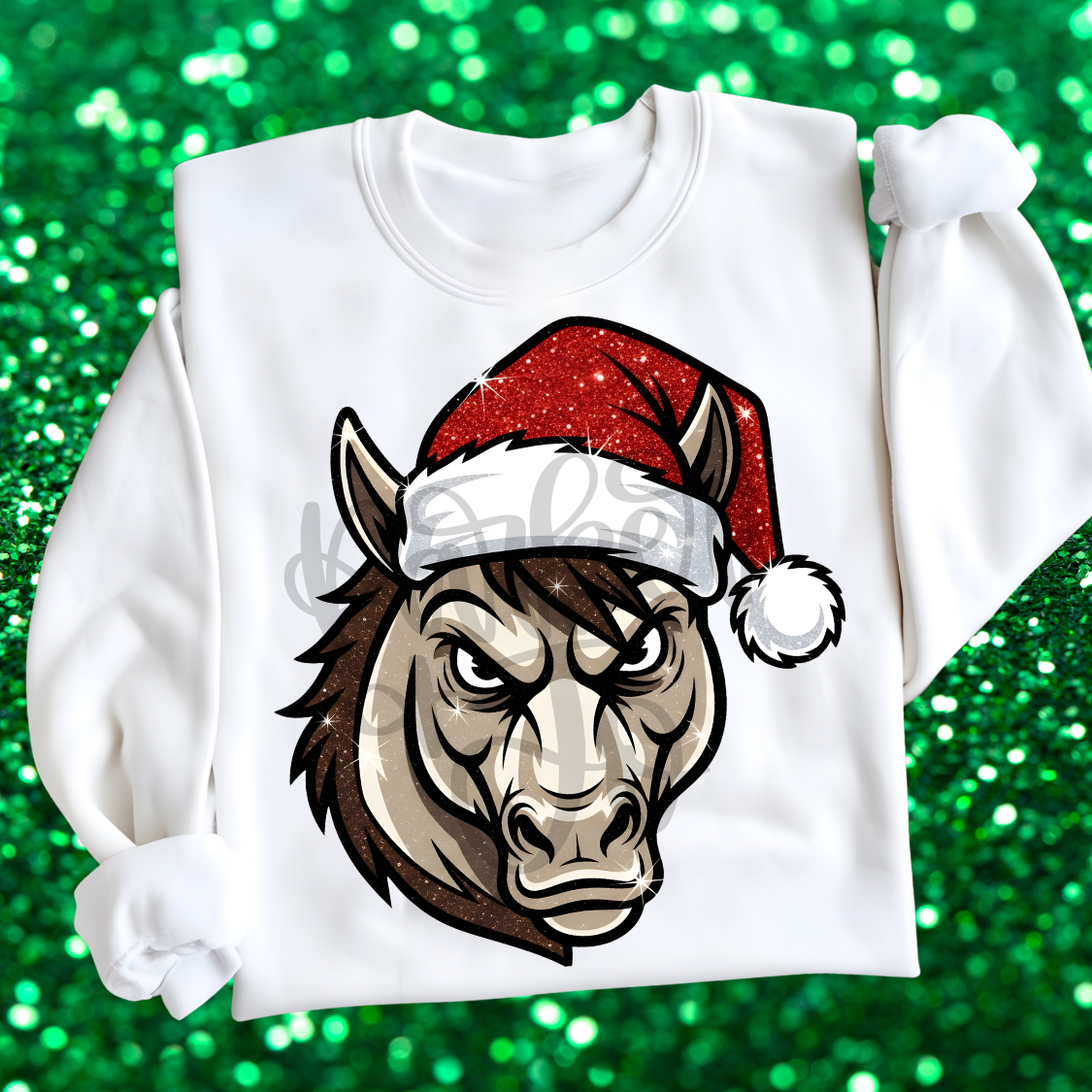 Mustang Santa Mascot png