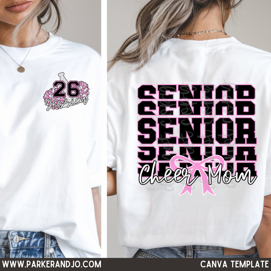 Senior Cheer Mom Canva Template