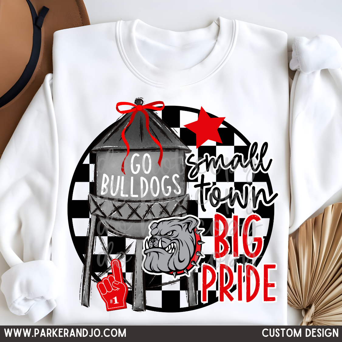 CUSTOM - small town, big pride mascot png