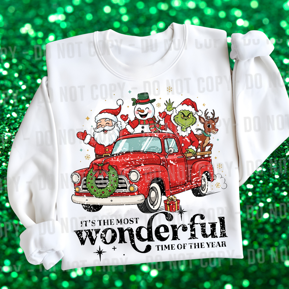 vintage red truck character its the most wonderful time of the year png