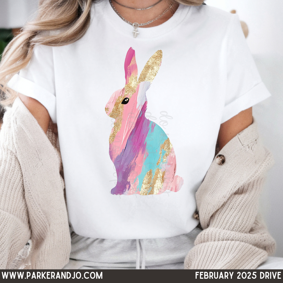 Watercolor easter bunny png