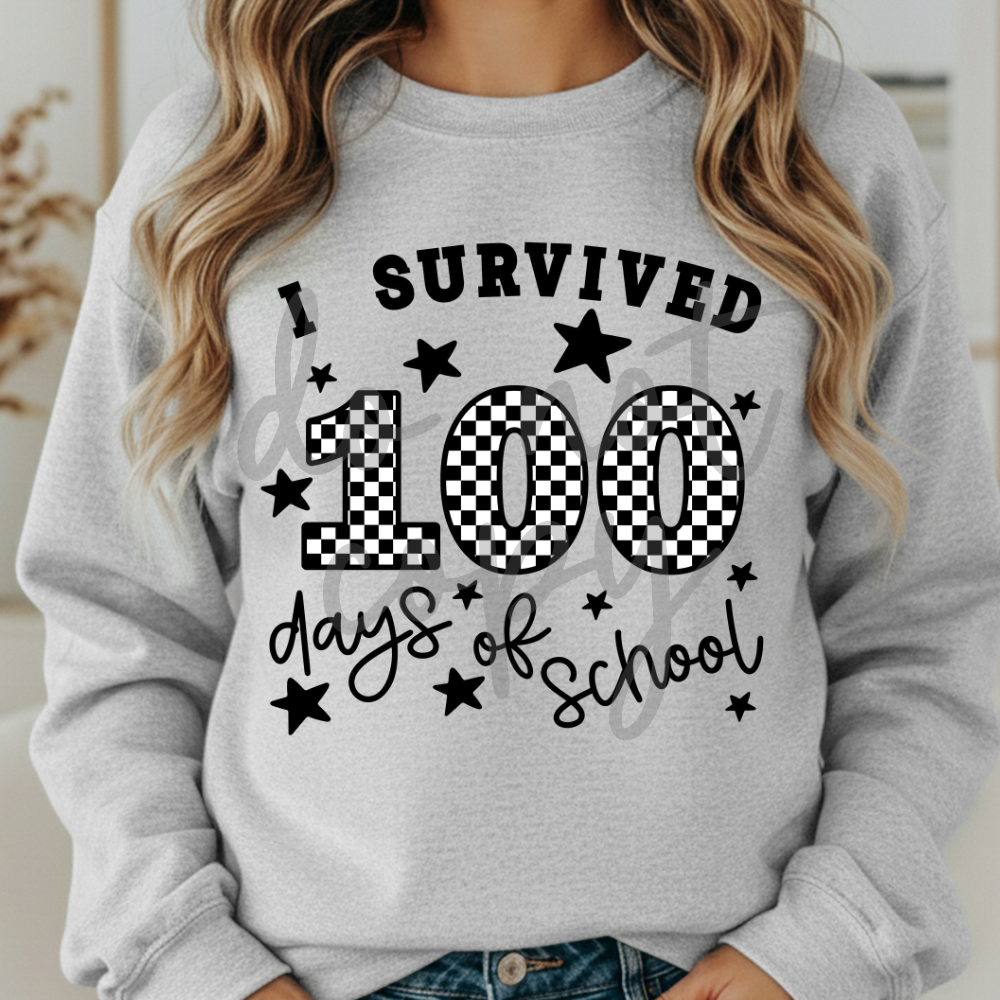 I survived 100 days of school png