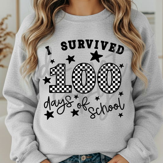 I survived 100 days of school png