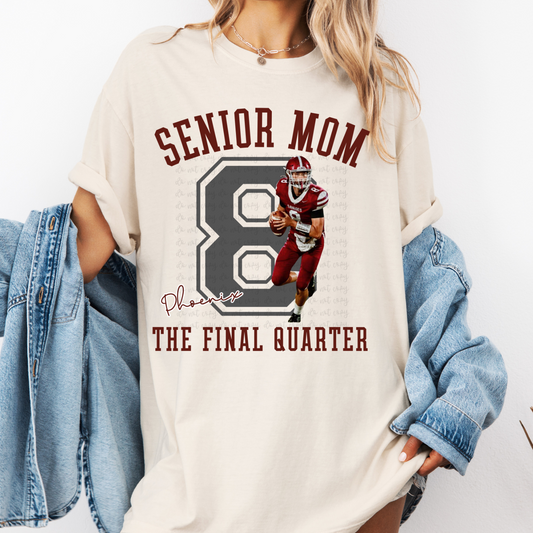 Senior Mom The Final Quarter Photo Canva Template