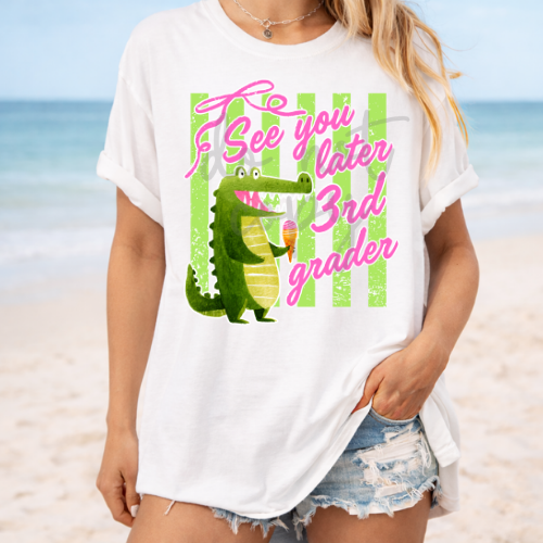 Parker & Jo™ Design Co. | See you later third grader bow stripes png