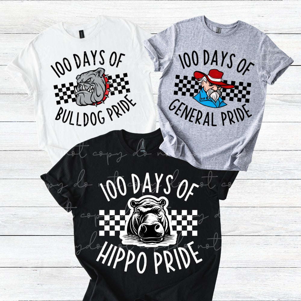 100 days of school pride editable canva template