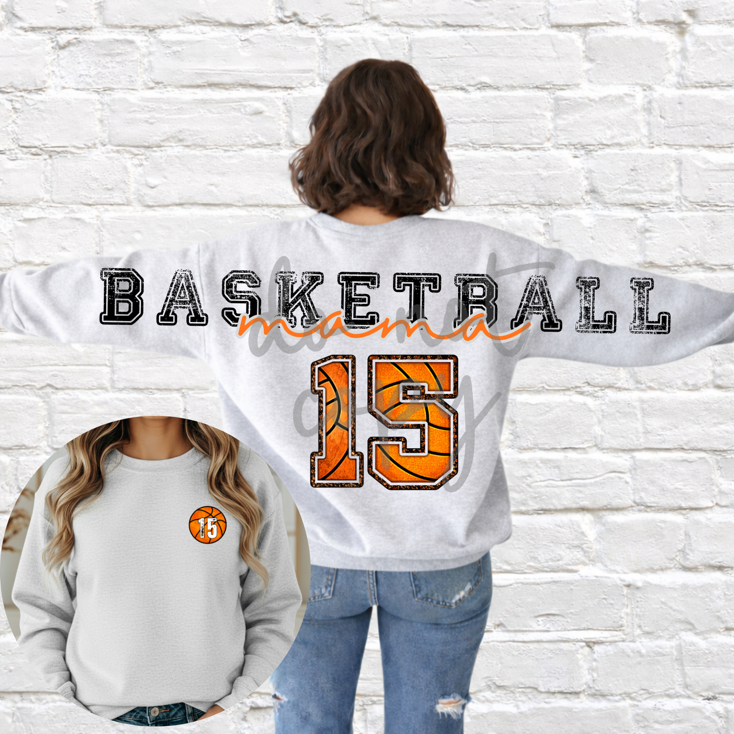 Basketball Mama Long Editable Canva Template