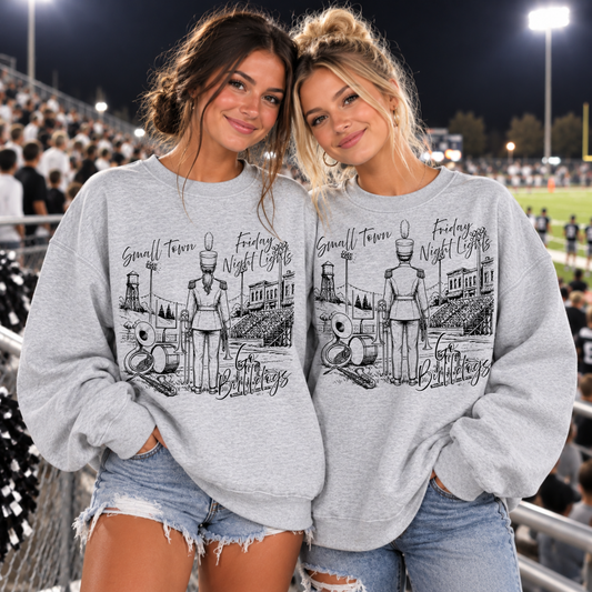 BAND Small Town Friday Night Lights Editable Template | *blank mockup included