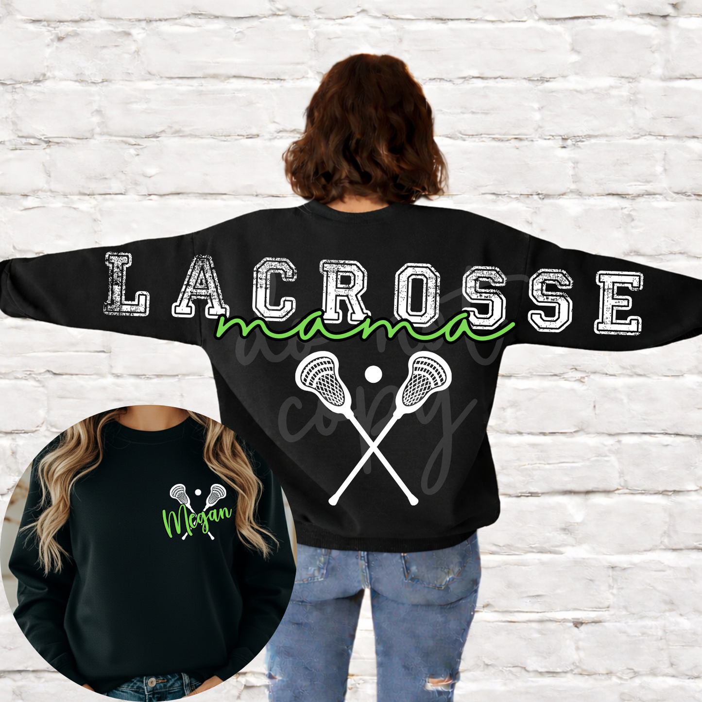 Lacrosse Mama Long Editable Template