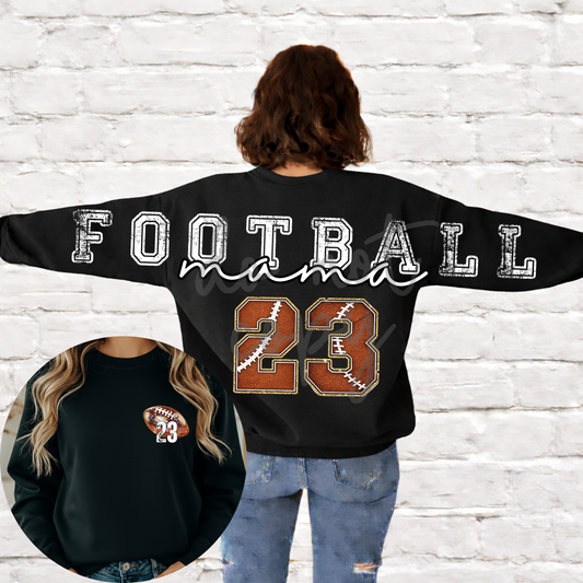 Football Mama Long Editable Canva Template