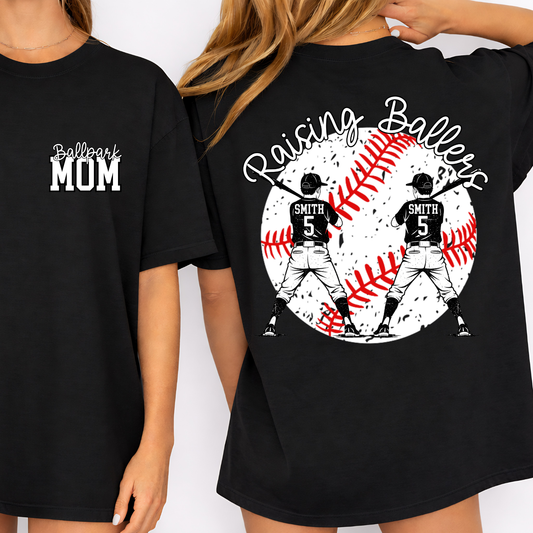 RAISING BALLERS BASEBALL EDITABLE TEMPLATE