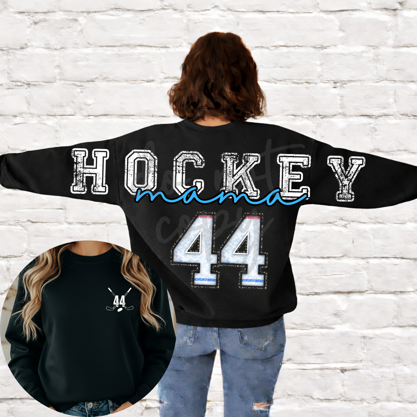 Hockey Mama Long Editable Template