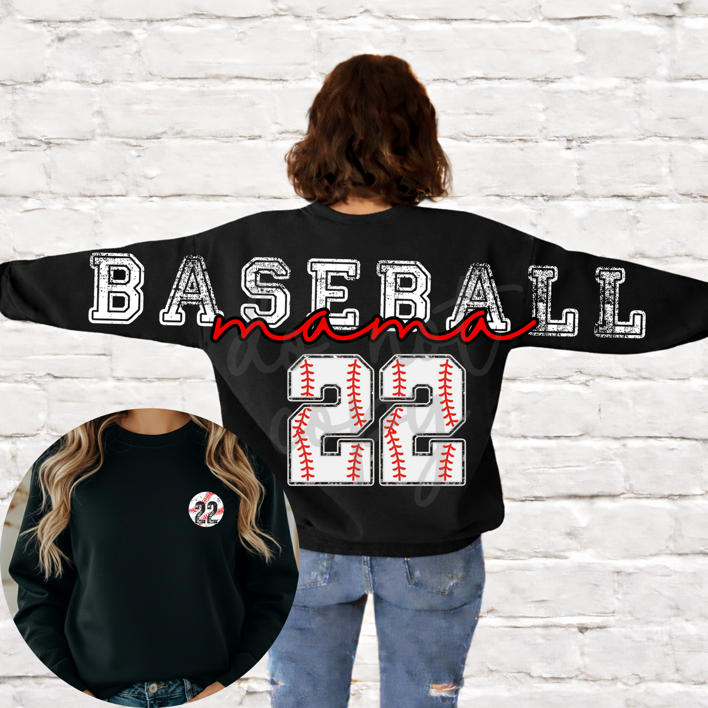 Baseball Mama Long Editable Canva Template