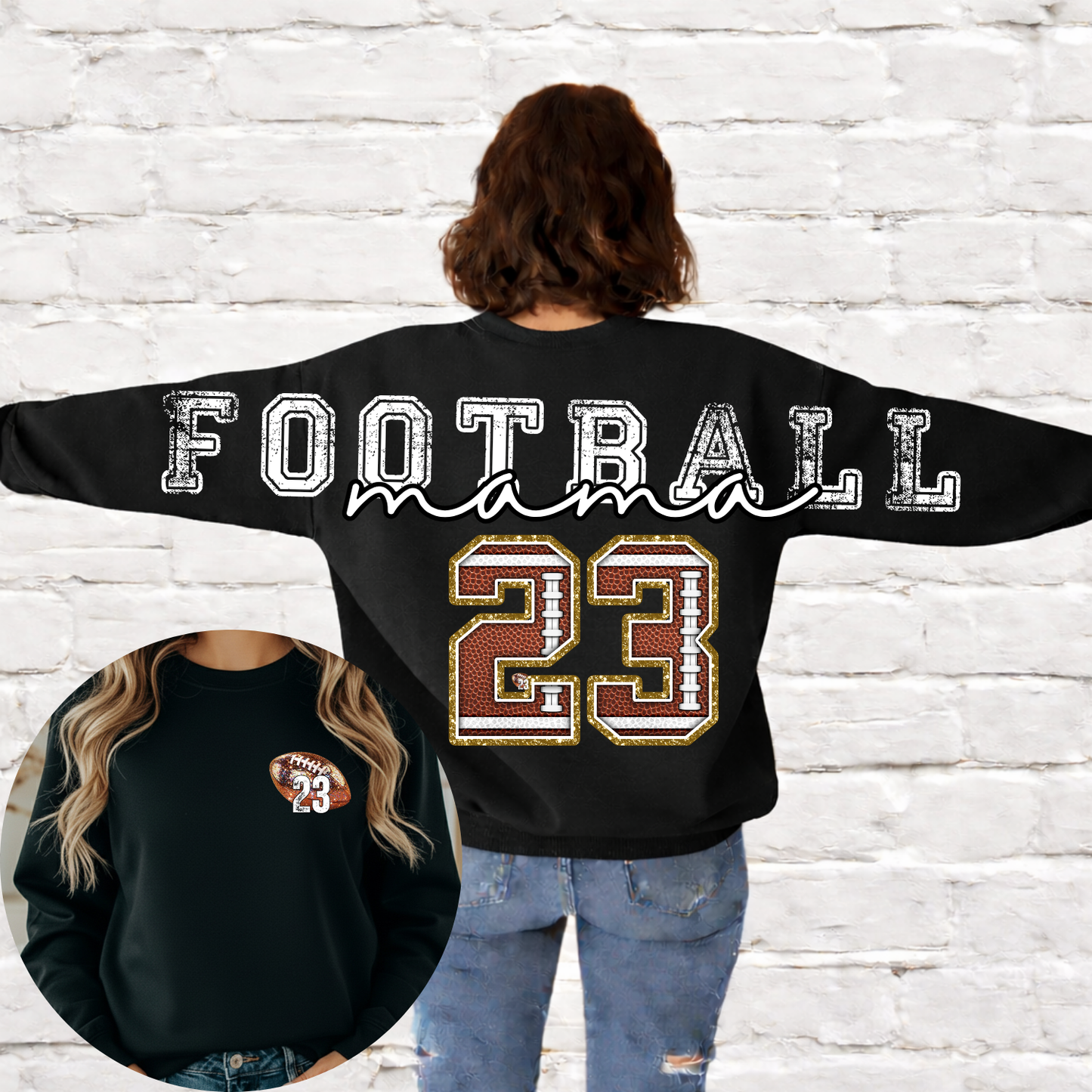 Football Mama Long Editable Template