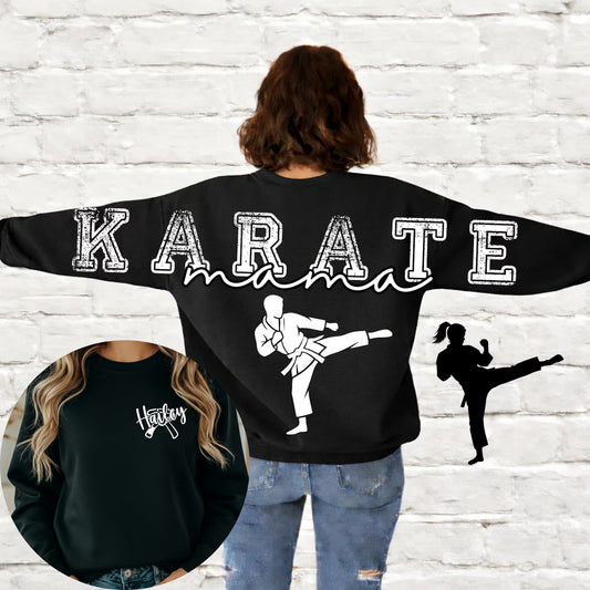 Karate Mama Long Editable Canva Template - includes boy and girl