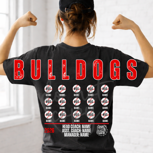 Baseball Team Roster Editable Canva Template