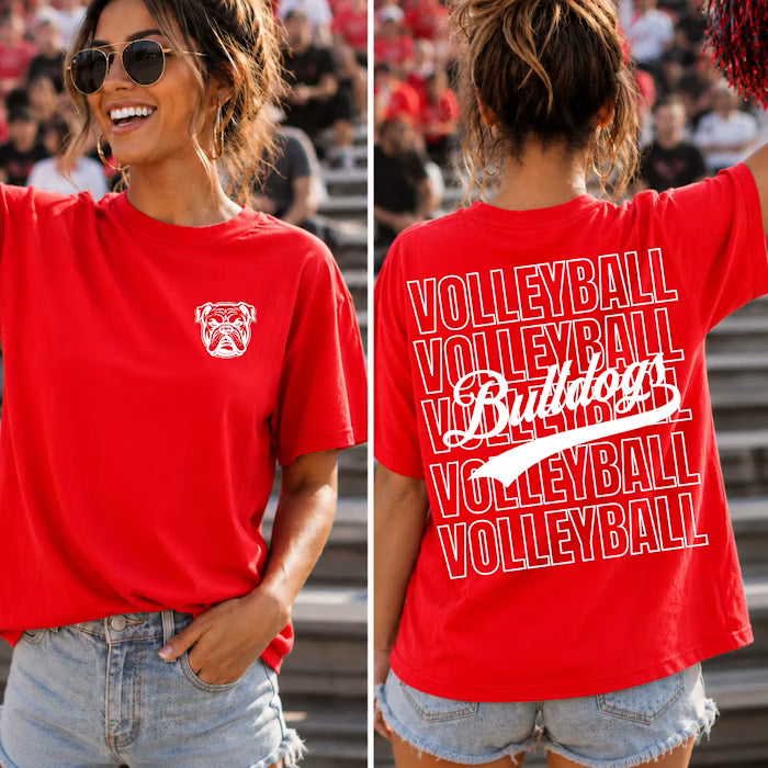 Stacked Volleyball Editable Template | Blank Mockup Included