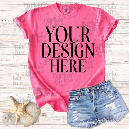 Neon Comfort Colors 1717 - Mockup Bundle of 8