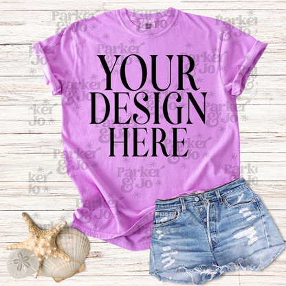 Neon Comfort Colors 1717 - Mockup Bundle of 8