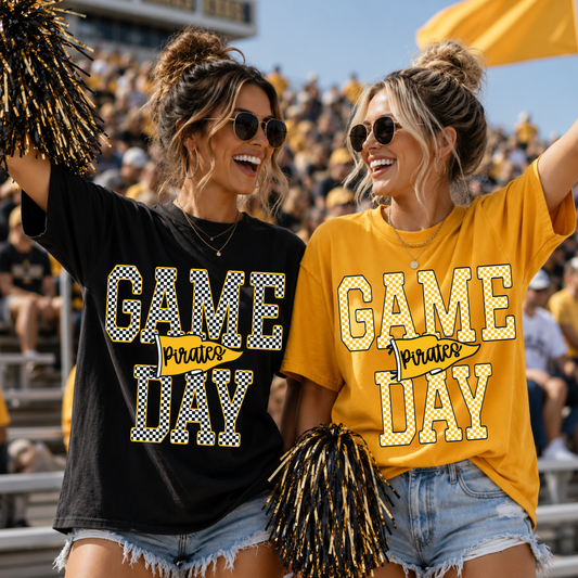 CHECKERED GAME DAY PENNANT EDITABLE TEMPLATE | *blank mockup included