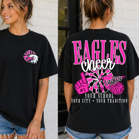 CHEER School Spirit Mascot Editable Template | *blank mockup included