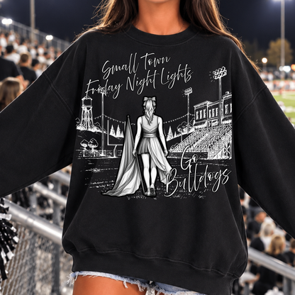 Color Guard Small Town Friday Night Lights Editable Template | *blank mockup included