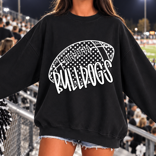 Polka Dot Football Editable Template | *blank mockup included