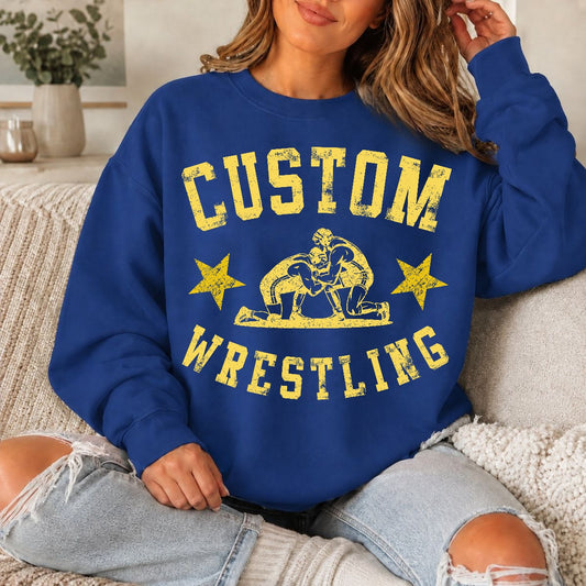 Vintage Wrestling Editable Template  | includes boys and girls versions