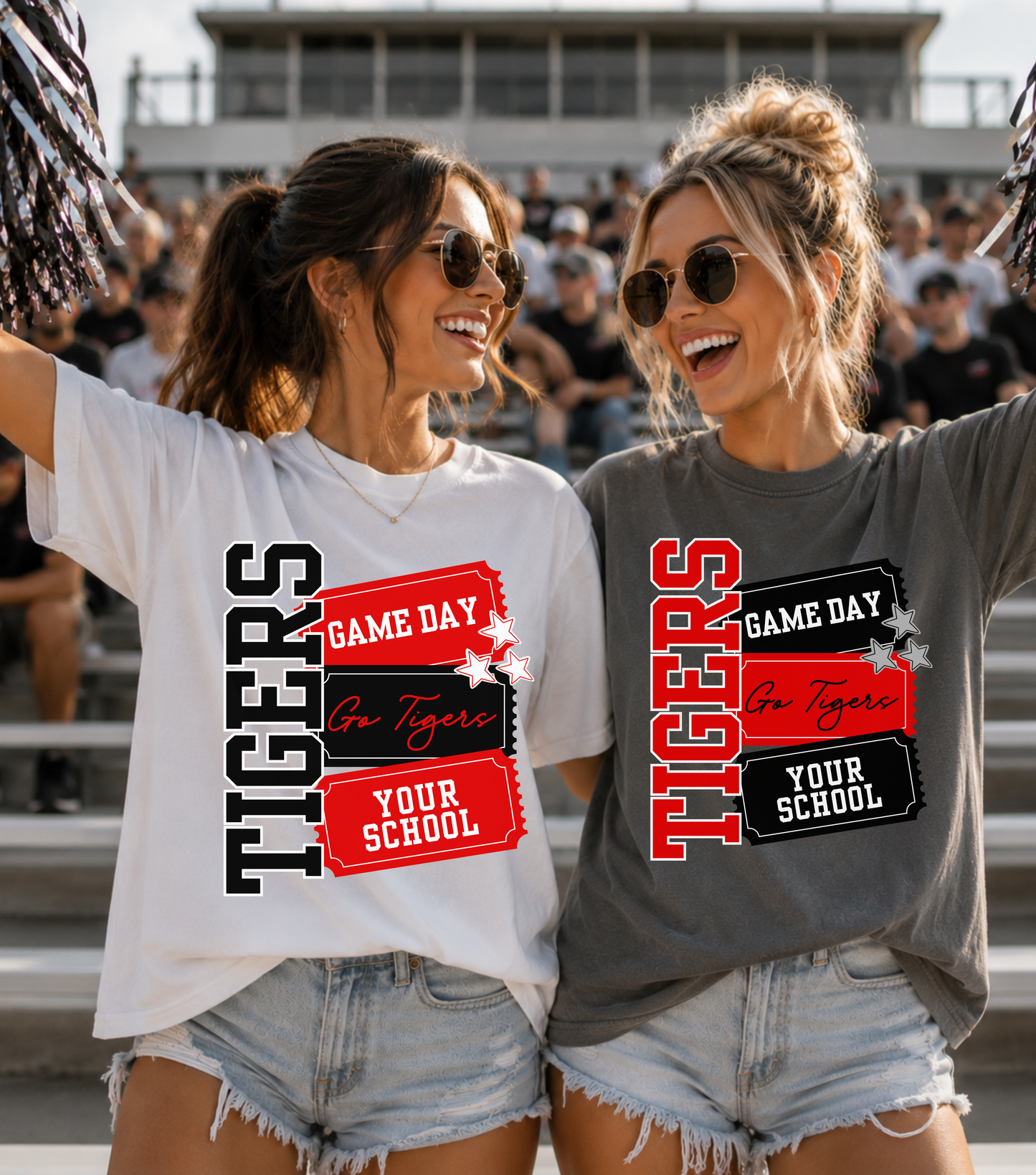 Game Day Tickets Editable Template | *blank mockup included