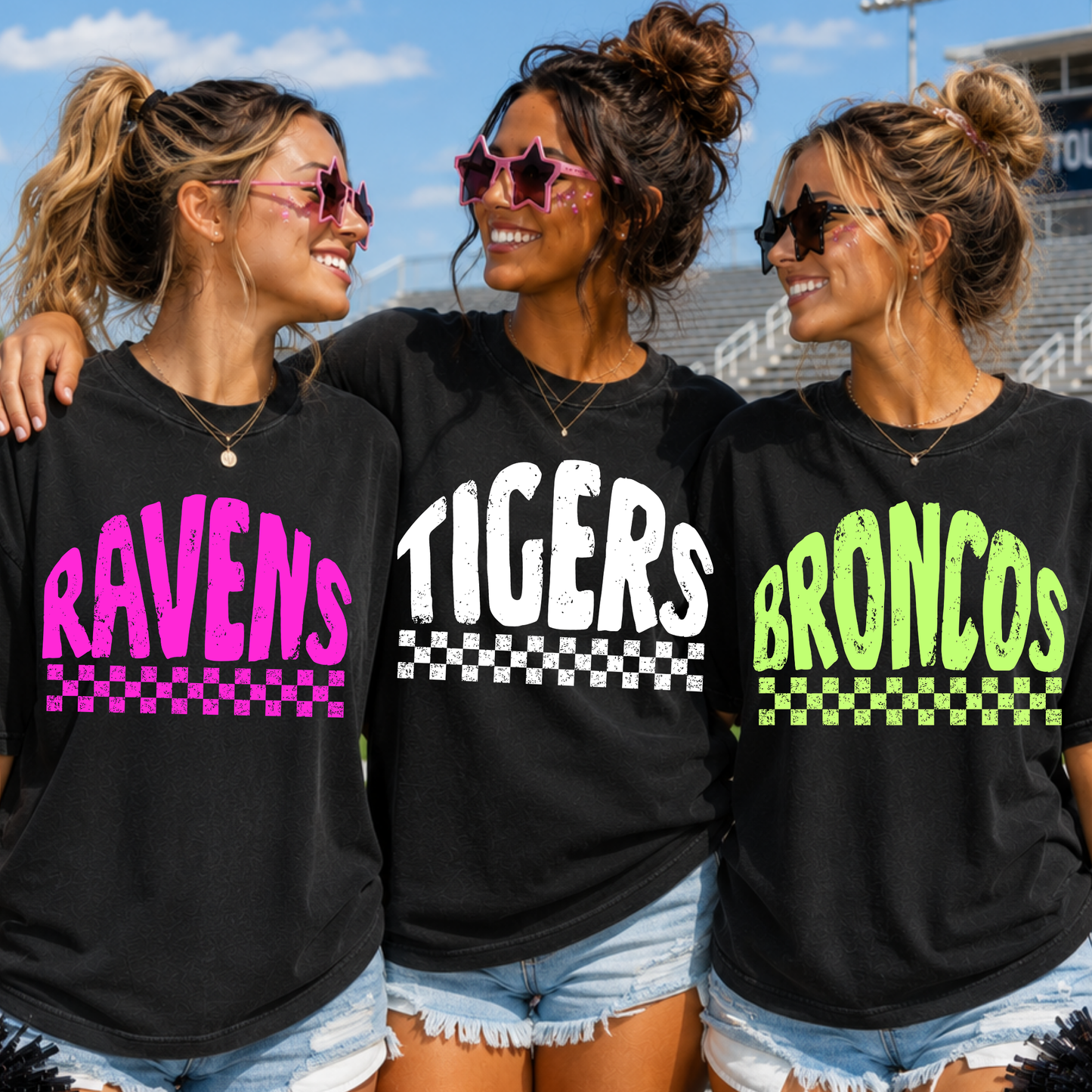 Checkered Mascot editable template | *blank mockup included
