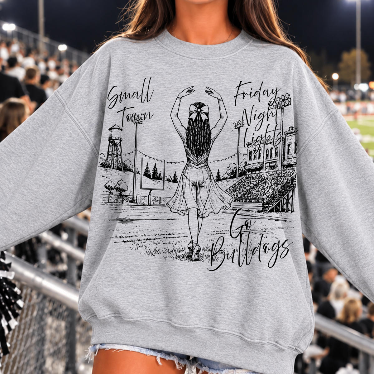 DANCER Small Town Friday Night Lights Editable Template | *blank mockups included