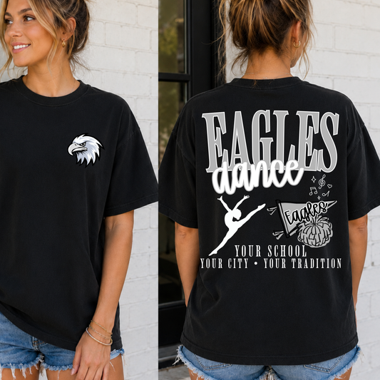 DANCE School Spirit Mascot Editable Template  | *Blank Mockup Included