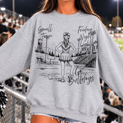 Dance Team Girl  Small Town Friday Night Lights Editable Template | *blank mockup included
