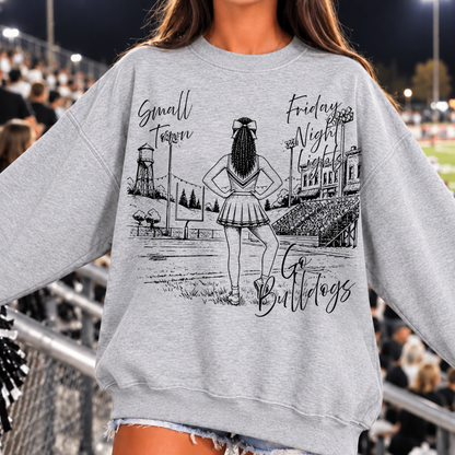 Dance Team Girl  Small Town Friday Night Lights Editable Template | *blank mockup included