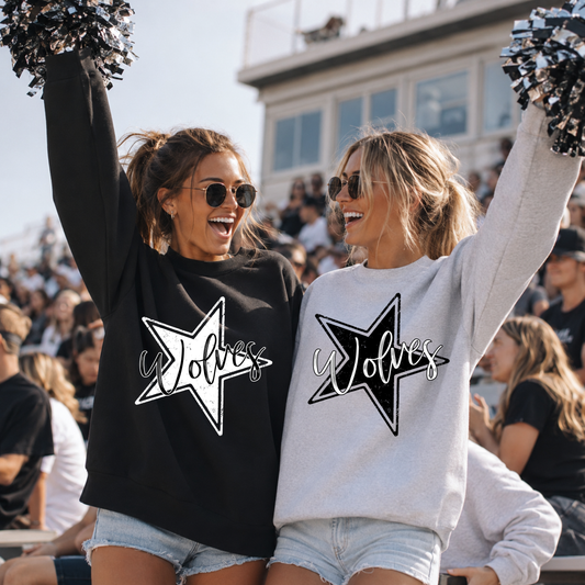 Distressed Star Mascot Editable Template | *blank mockup included