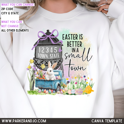 Easter Small Town Canva Template