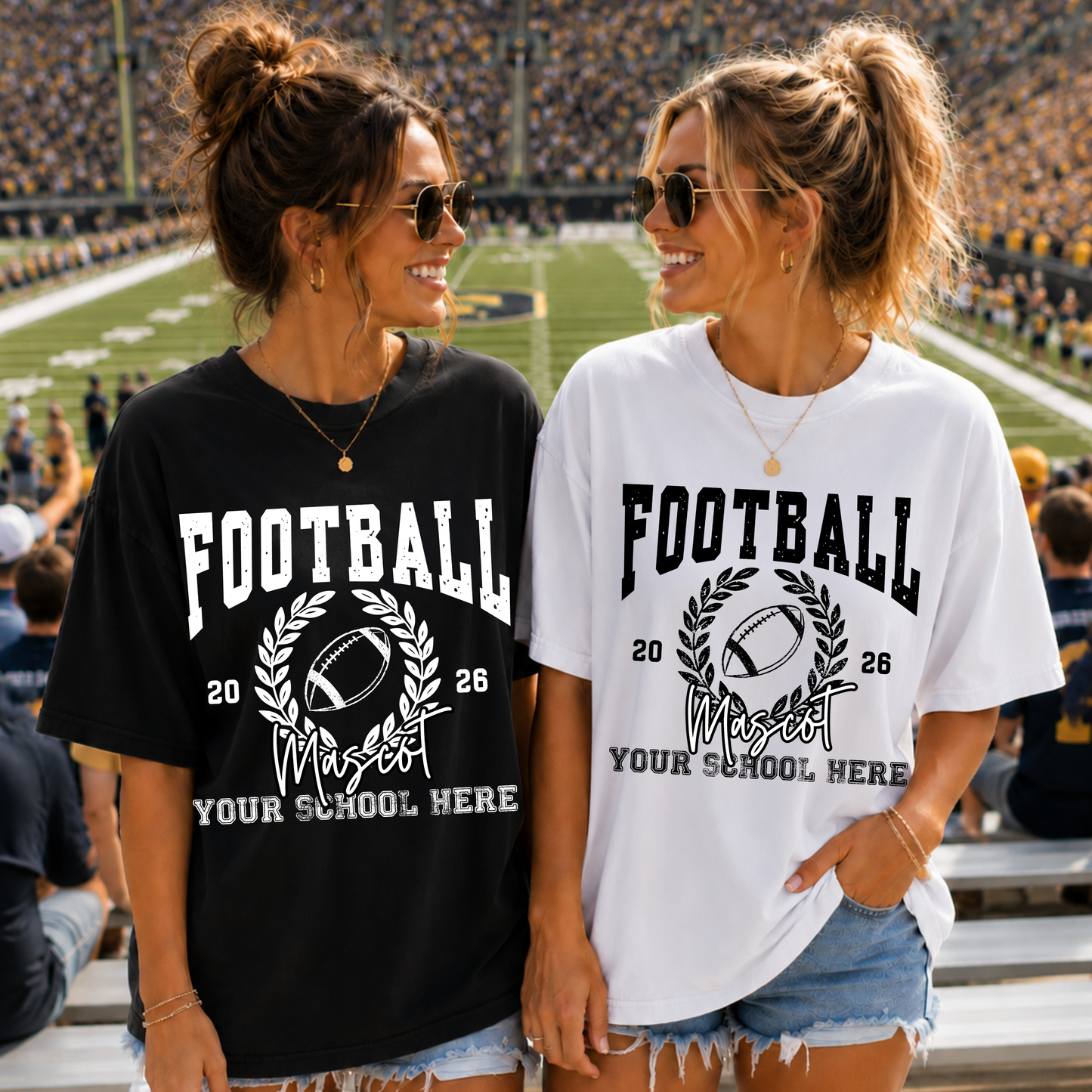 Football Wreath Editable Template | *blank mockup included