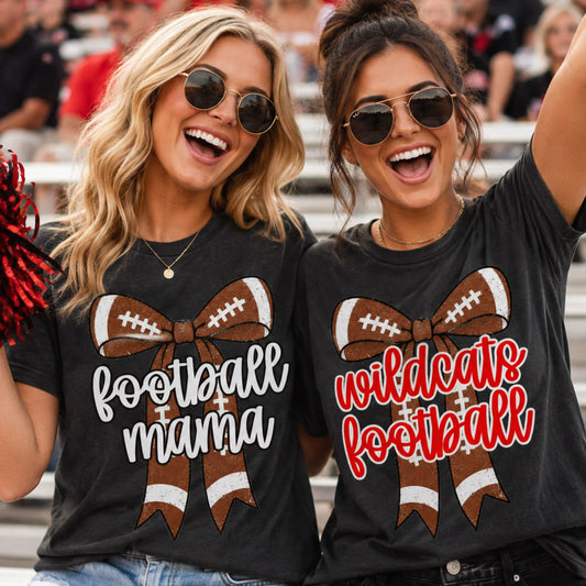 Football Bow Editable Template | *Blank Mockup Included