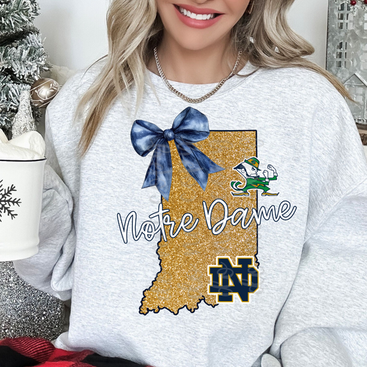 ND Faux Glitter Irish PNG