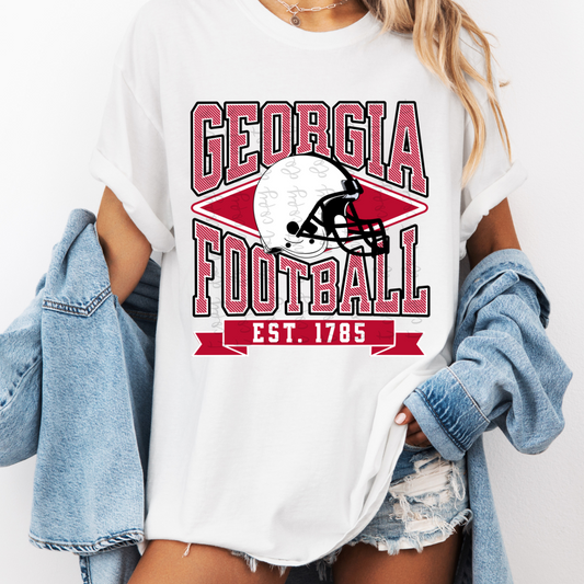 Collegiate Striped Football PNG